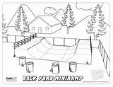 Skate Park Colouring Pages sketch template