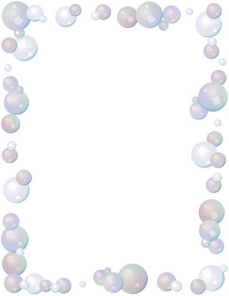 Bubble Border: Clip Art, Page Border, and Vector Graphics | Page borders, Borders and frames ...