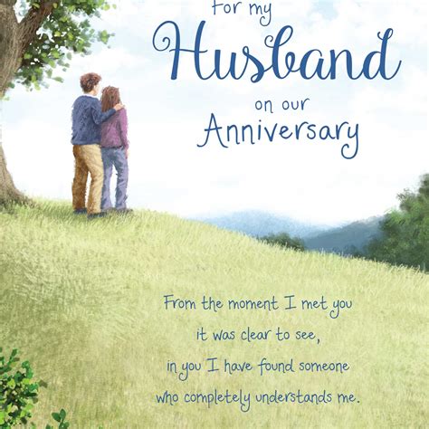 Words Of Warmth Husband Anniversary Card - Garlanna Greeting Cards