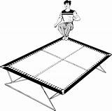 Trampoline Jumping coloring Page  Free Printable Coloring Pages sketch template