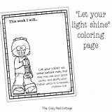 Let Your Light Shine Coloring Page Sketch sketch template