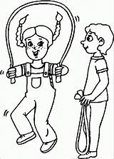 Jump Rope Coloring Page  Pages For Kids And Adults sketch template