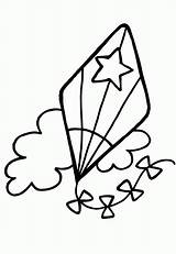Preschool Kite Az Coloring Pages  Home sketch template
