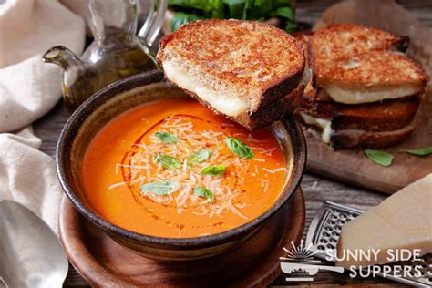 Grilled Cheese and Tomato Soup | Sunny Side Suppers