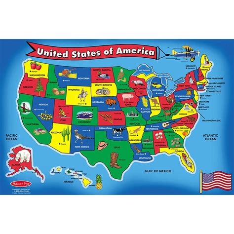Knowledge Tree | Melissa And Doug U.S.A. (United States) Map Floor ...