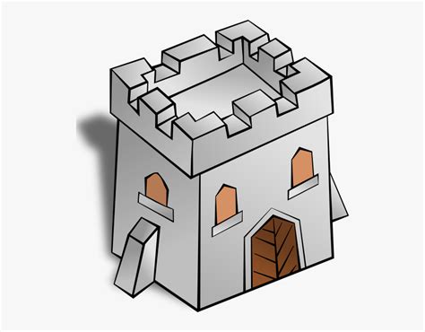 Castle Fortress Or Citadel Base Line Art Icon For Games And - Clip Art ...