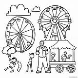 County Fair Fun Activities Coloring Page 45683 36101 sketch template