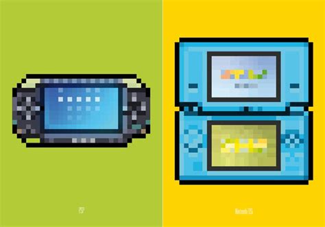 Game Console Themed Posters with Pixel Art Style | Gadgetsin