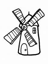 Windmill Coloring Pages Printable Sketch Page sketch template