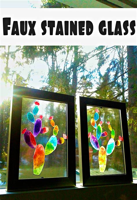 DIY faux stained glass | Crazy DIY Mom