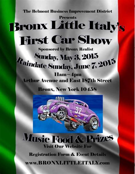 Bronx Little Italy’s First Car Show – May 3rd, 2015 | Arthur Avenue