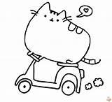 Find De bedste Pusheen Driving Motorcycle Coloring Pages sketch template