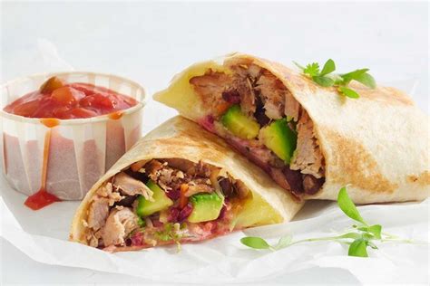 Pulled-pork burrito