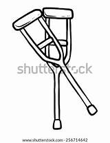 Crutches Coloring Pages sketch template