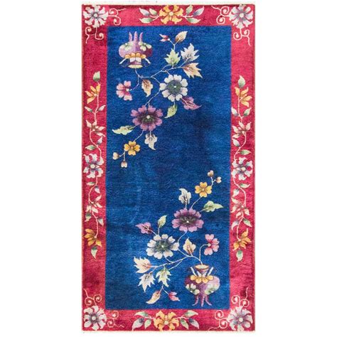 Antique Chinese, Art Deco Rug For Sale at 1stDibs