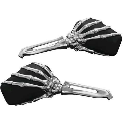 Kuryakyn Skeleton Hand Mirrors Street Motorcycle Accessories - Walmart.com