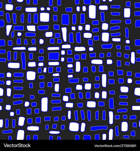 Hand drawn small rectangles structured pattern Vector Image