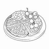 Free 🧇 Waffles Coloring Pages – Coloring Corner sketch template