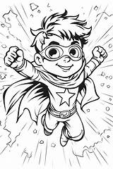 Coloring Pages Of Super Heros sketch template