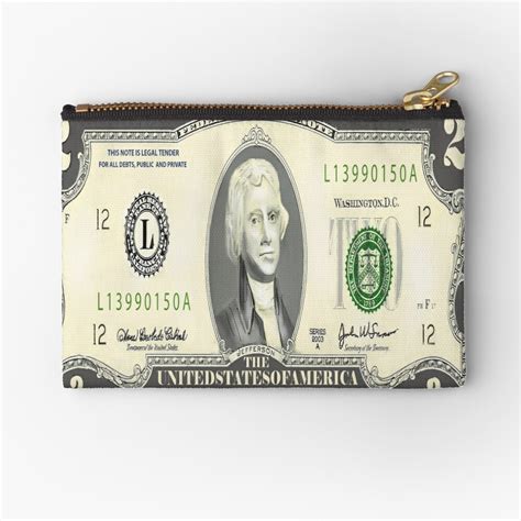 "Two Dollar Bill - collection" Zipper Pouch for Sale by Nornberg77 ...