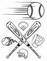 Free Baseball Coloring Pages For Kids And Adults sketch template