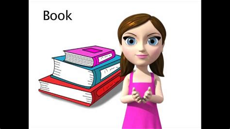 Book - ASL sign for Book - Animated - YouTube