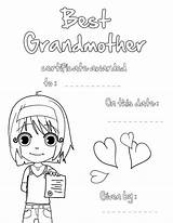 Best Grandmother In Gran Parents Day Coloring Page  NetArt sketch template