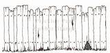White Picket Fence Coloring Page Pages sketch template