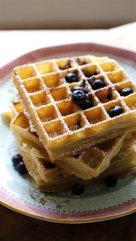 Blueberry Waffle Recipe - Entertaining with Beth