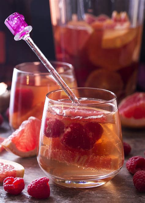 Romantic Sparkling Rose Sangria - Just a Little Bit of Bacon