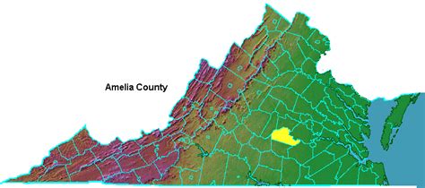 Amelia County - Geography of Virginia