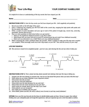 🗺 Life Map Template PDF - Free Download (PRINTABLE)