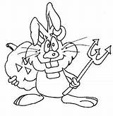 transmissionpress Bunny Happy Halloween Coloring Pages sketch template