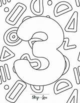 Coloring With Numbers Printable Large Numeral Printables PreKinders sketch template