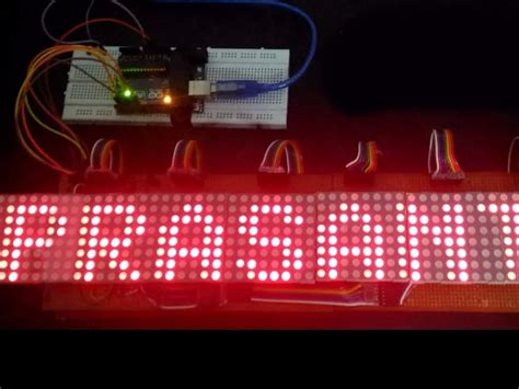 48 x 8 Scrolling LED Matrix using Arduino. - Hackster.io