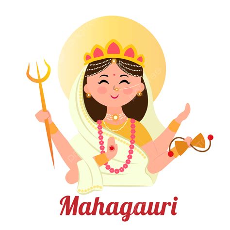 Mahagauri Devi Ji Dewi Navratri Yang Berbeda 9 Bentuk Durga Mata Lucu, Mahagauri, Navratri ...