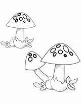 Mushrooms 7 Coloring Page  Free Printable Pages For Kids sketch template