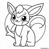 Glaceon Coloring Page  Pagescom sketch template