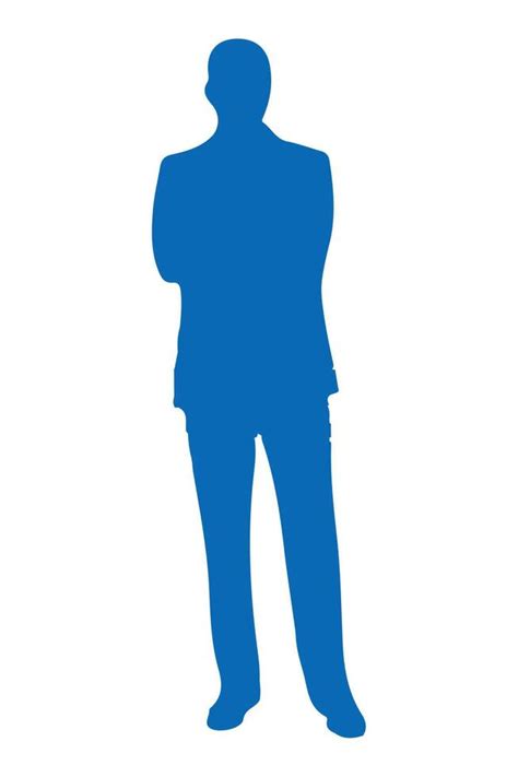 businessman standing silhouette 13815193 Vector Art at Vecteezy