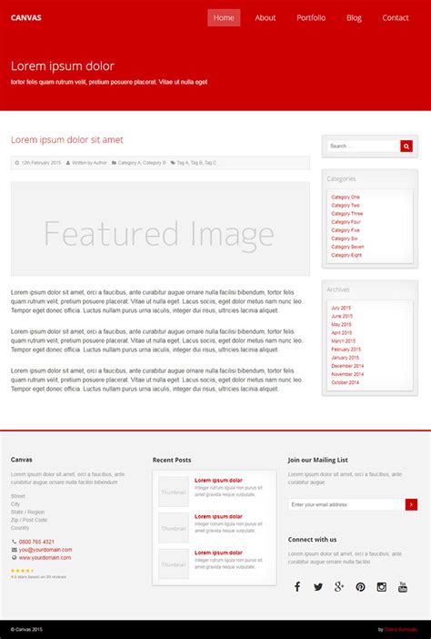 Free Canvas Website Template - Free Website Templates, HTML5 & CSS ...