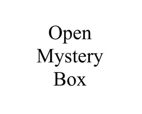 Open Mystery Box