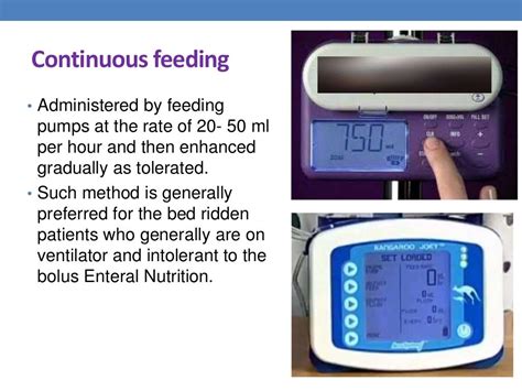 Intermittent bolus feeding versus continuous enteral feeding