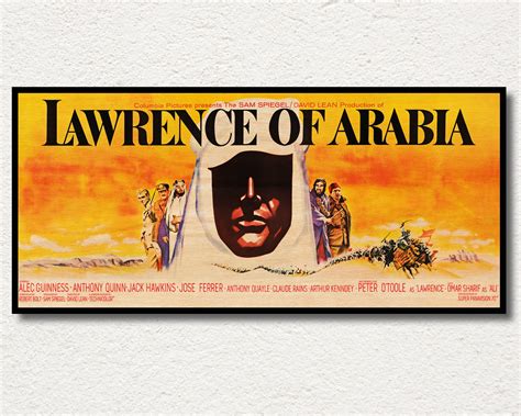 Lawrence of Arabia WOODEN Poster Gift Horizontal Cinema - Etsy