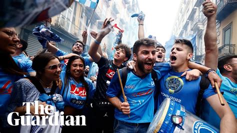 Napoli fans celebrate in the streets as club nears first title for 33 ...