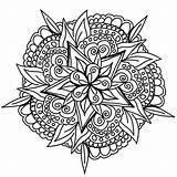 Printable Coloring Page Mandala Mandalas sketch template