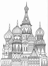 Saint Basils Cathedral 8 Coloring Page  Free Printable Pages sketch template