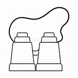Binoculars Coloring Stock Illustrations – 60  sketch template