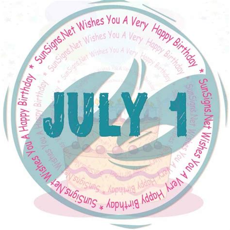 July 1 Zodiac is Cancer, Birthdays and Horoscope - SunSigns.Net