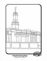Kirtland Temple Coloring Page Pages sketch template