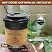 Amazon.com: AIRE 100 Pack 12 oz Disposable Coffee Cups with Lids, Paper Coffee Cups with Lids ...
